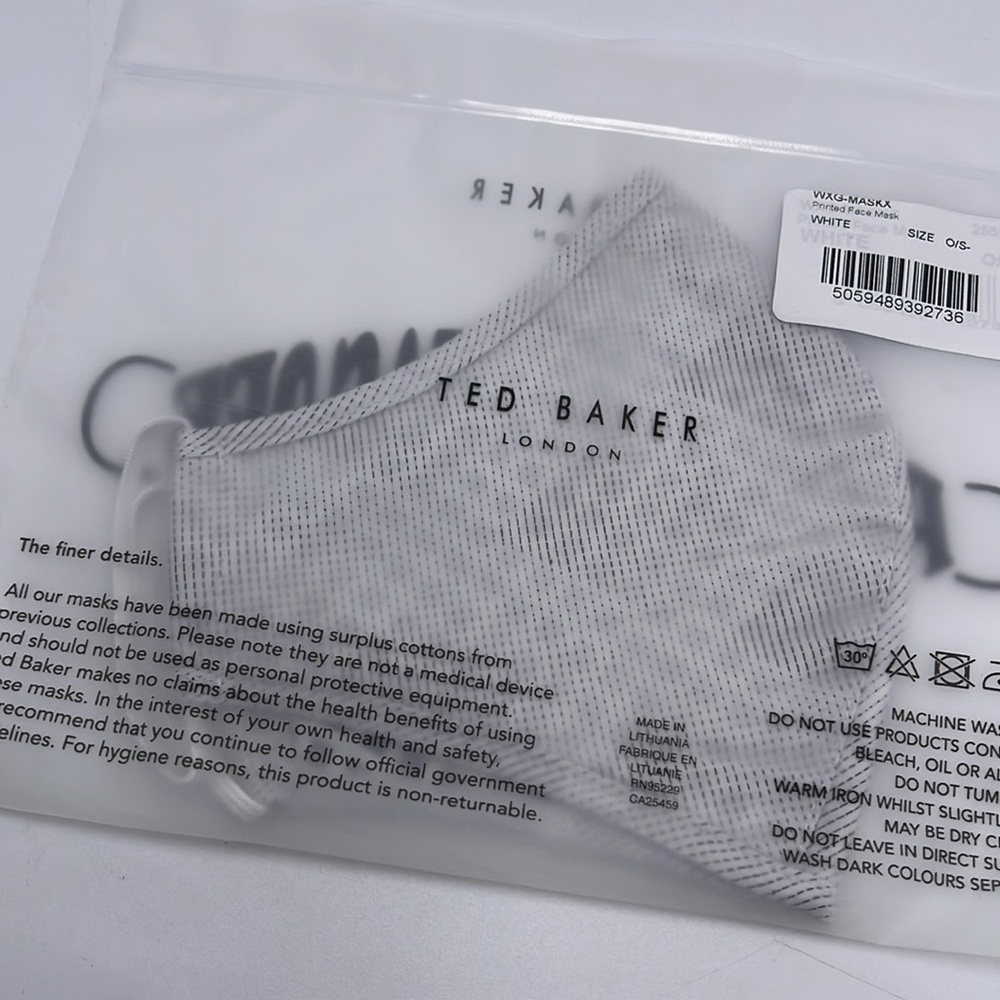 TED BAKER LONDON Reversible Reusable FACE MASK 
NWT 
OS - Picture 3 of 12